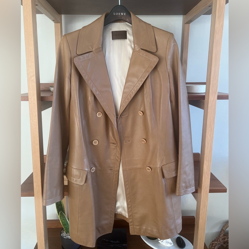 Loewe Camel Leather Blazer- amazing condition - size 36 small - originally $4k